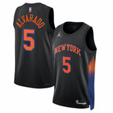 José Alvarado New York Knicks Jordan Brand Unisex Swingman Jersey - Statement Edition - Black on sale