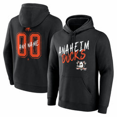 Anaheim Ducks Big & Tall Hustle Personalized Name & Number Hoodie