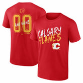 Calgary Flames Hustle Personalized Name & Number T-Shirt