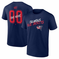 Columbus Blue Jackets Hustle Personalized Name & Number T-Shirt