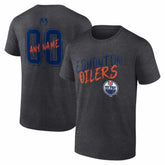 Edmonton Oilers Hustle Personalized Name & Number T-Shirt