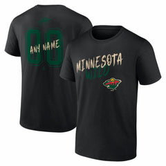Minnesota Wild Big & Tall Hustle Personalized Name & Number T-Shirt