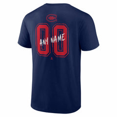 Montreal Canadiens Big & Tall Hustle Personalized Name & Number T-Shirt