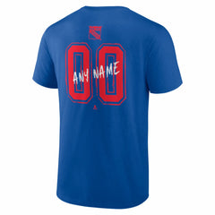 New York Rangers Hustle Personalized Name & Number T-Shirt