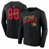Ottawa Senators Hustle Personalized Name & Number Long Sleeve T-Shirt