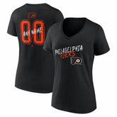 Philadelphia Flyers Women's Hustle Personalized Name & Number V-Neck T-Shirt