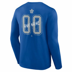 Toronto Maple Leafs Hustle Personalized Name & Number Long Sleeve T-Shirt