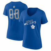 Toronto Maple Leafs Women's Hustle Personalized Name & Number V-Neck T-Shirt