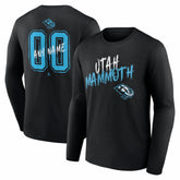 Utah Mammoth Hustle Personalized Name & Number Long Sleeve T-Shirt