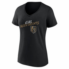 Vegas Golden Knights Women's Hustle Personalized Name & Number V-Neck T-Shirt