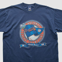 Atlanta Braves Pro Player 1999 T-shirt - Navy Vintage