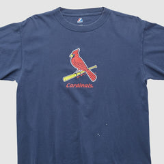 St. Louis Cardinals Majestic 2000s T-shirt - Navy Vintage