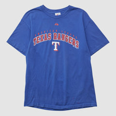 Texas Rangers Majestic 2009 T-shirt - Blue Vintage