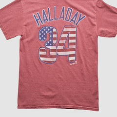 Philadelphia Phillies Majestic 2000s T-shirt - Red Vintage