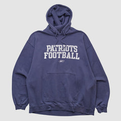 NFL New England Patriots Reebok 2000s Hooded Pullover Sweatshirt