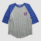 Chicago Cubs Majestic 2000s T-shirt - Heather Gray Vintage
