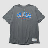Chicago Cubs Majestic 2000s T-shirt - Gray Vintage