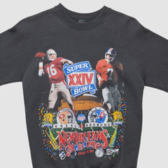 NFL San Francisco 49ers Super Bowl XXIV 1990 Pullover Sweatshirt