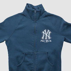 New York Yankees Genuine Merchandise 2010s Full Zip Sweatshirt - Navy Vintage