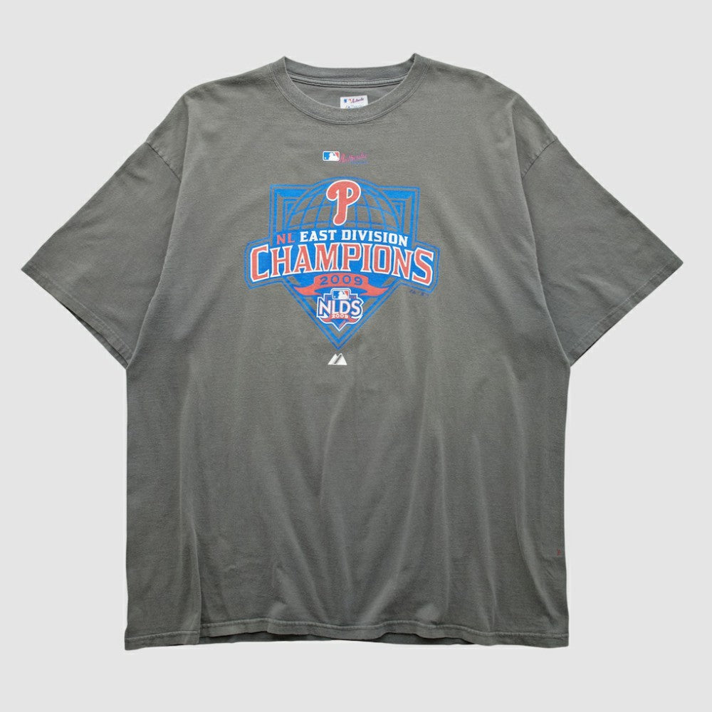 Philadelphia Phillies Majestic 2009 T-shirt - Gray Vintage