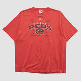 Cincinnati Reds Majestic 2000s T-shirt - Red Vintage