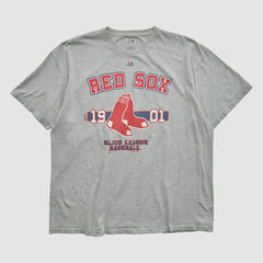 Boston Red Sox Majestic 2010s T-shirt - Heather Gray Vintage