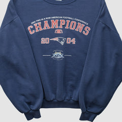 NFL New England Patriots Jerzees 2004 Pullover Sweatshirt