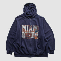 NFL Miami Dolphins NFL 2010s Hooded Full Zip Sweatshirt