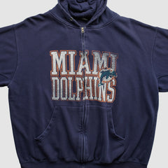 NFL Miami Dolphins NFL 2010s Hooded Full Zip Sweatshirt