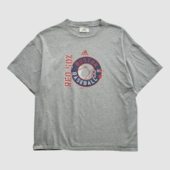 Boston Red Sox Adidas 2000s T-shirt - Heather Gray Vintage