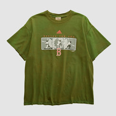 Boston Red Sox Adidas 2000s T-shirt - Olive Vintage