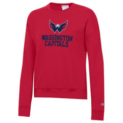 Washington Capitals Champion Women's Wordmark Lockup Powerblend Sweatshirt
