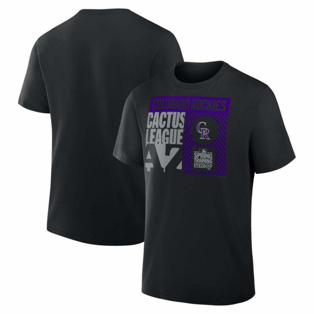Colorado Rockies 2026 Spring Training True Icon T-Shirt - Black