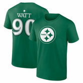 NFL Pittsburgh Steelers T.J. Watt St. Patrick's Day Icon Name & Number T-Shirt
