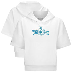 Chicago White Sox Levelwear Women's Amber Short Sleeve Cornerstone Hoodie - White