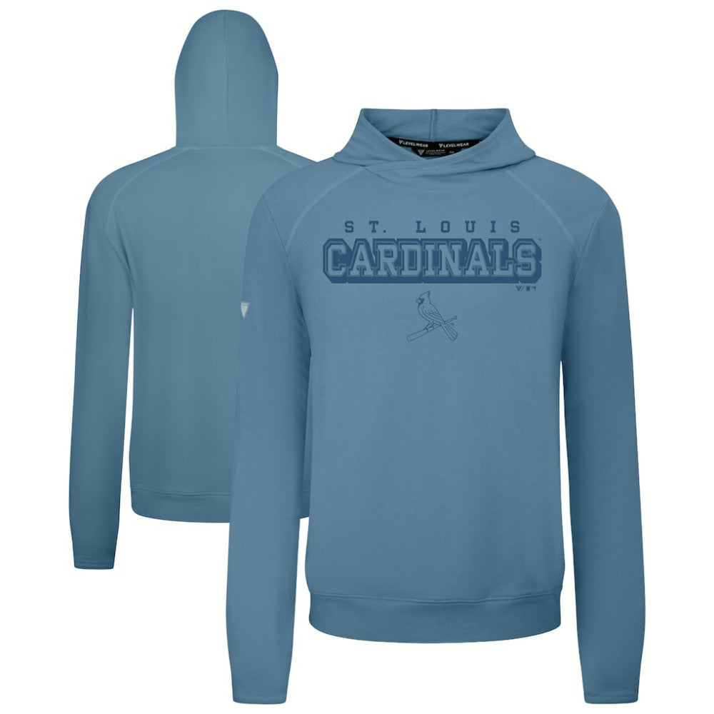 St. Louis Cardinals Levelwear Mandate Tri-Blend Hoodie - Blue