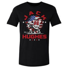 Jack Hughes US Men's Hockey 500 Level Flag T-Shirt