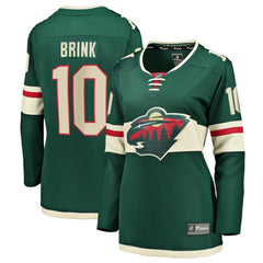 Bobby Brink Minnesota Wild Fanatics Women's Home Breakaway Jersey