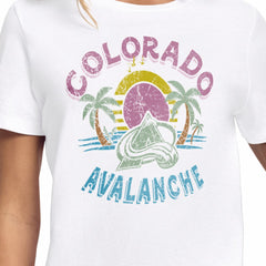 Colorado Avalanche Starter Women's Tonal Beach T-Shirt