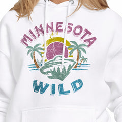 Minnesota Wild Starter Women's Tonal Beach Hoodie
