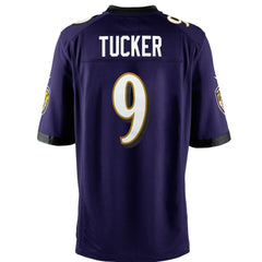 NFL Baltimore Ravens Justin Tucker Youth Game Jersey