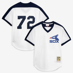 Carlton Fisk Chicago White Sox Authentic Batting Practice Jersey - White | Mitchell & Ness