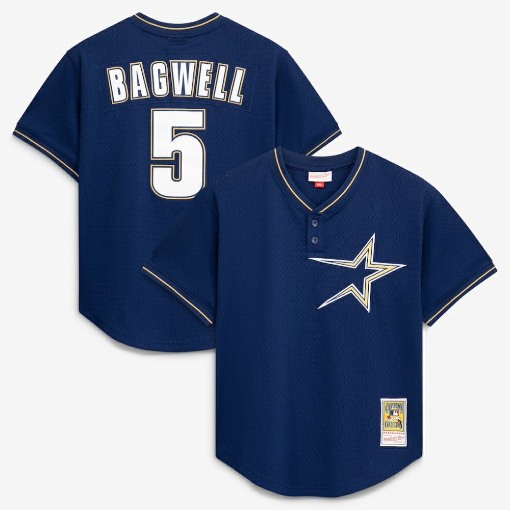 Jeff Bagwell Houston Astros Authentic Batting Practice Jersey - Navy | Mitchell & Ness