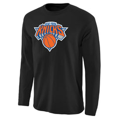 New York Knicks Primary Logo Long Sleeve T-Shirt - Black discount