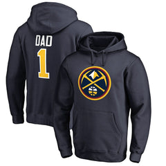 Denver Nuggets #1 Dad Pullover Hoodie sale - Navy shop