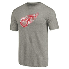 Detroit Red Wings Distressed Team Logo 2 Tri-Blend T-Shirt