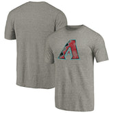 Arizona Diamondbacks Distressed Team Tri-Blend T-Shirt - Ash