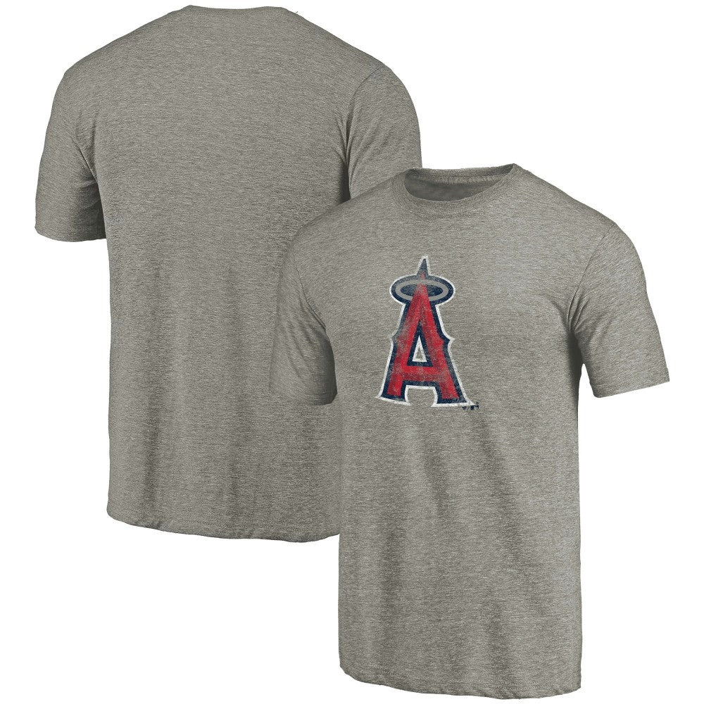 Los Angeles Angels Distressed Team Tri-Blend T-Shirt - Ash