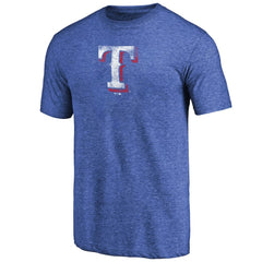 Texas Rangers Distressed Team 2 Tri-Blend T-Shirt - Royal