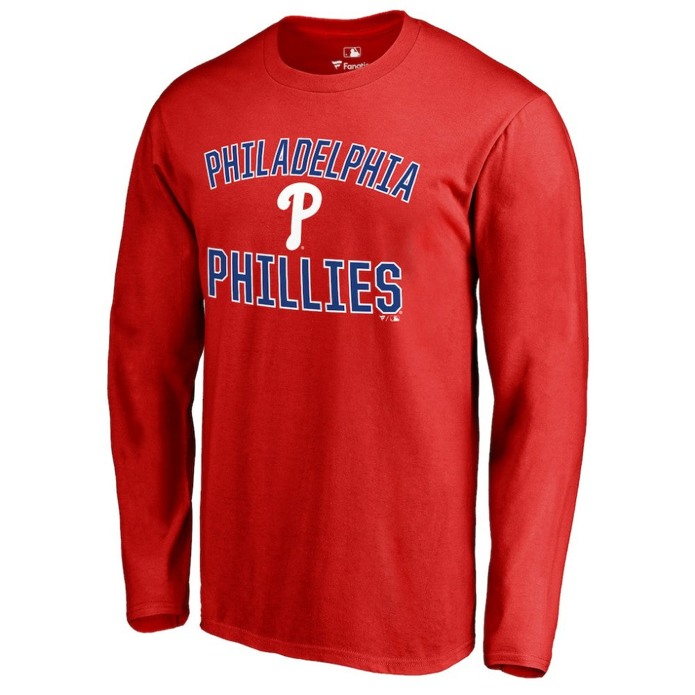Philadelphia Phillies Victory Arch Long Sleeve T-Shirt - Red
